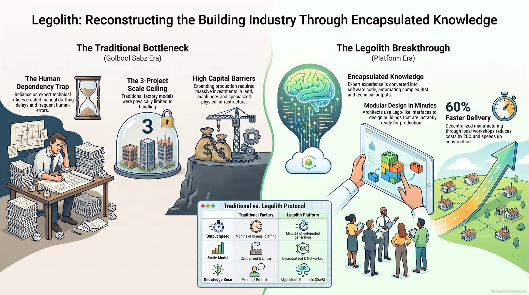 Reconstructing the Modern Building Industry Through Encapsulated Knowledge