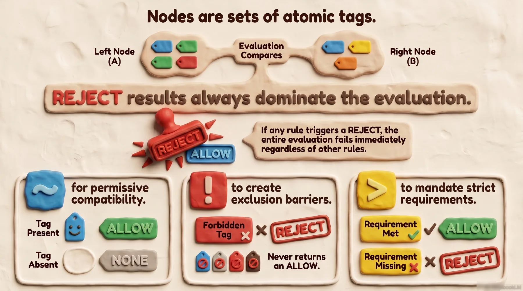Atomic Tag Node Evaluation Rules