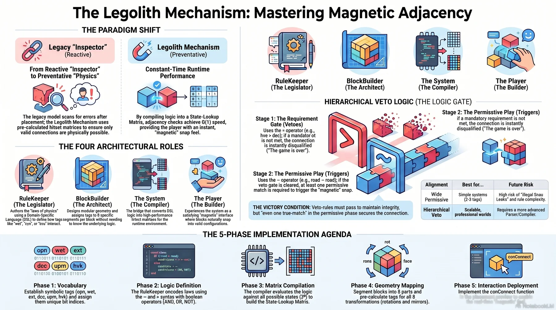 Mastering Magnetic Adjacency Mechanism & Rotational Interlocking